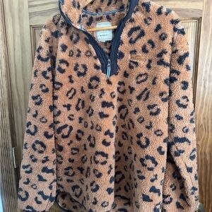 Simply Southern Brown and Black Fleece Jacket